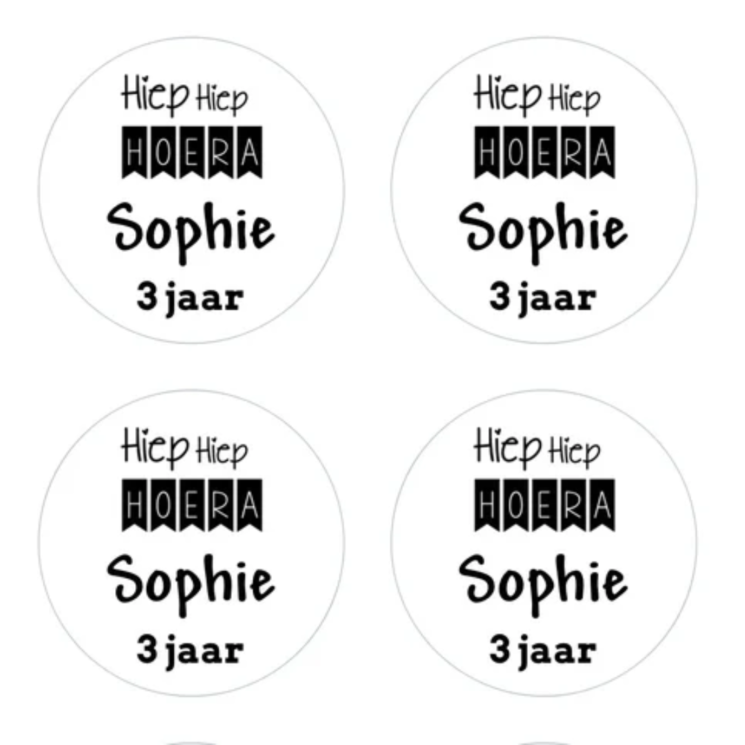 cadeausticker,sluitsticker,traktatiesticker,gepersonaliseerde sticker,kant en klaar traktatie,kant en klare traktatie