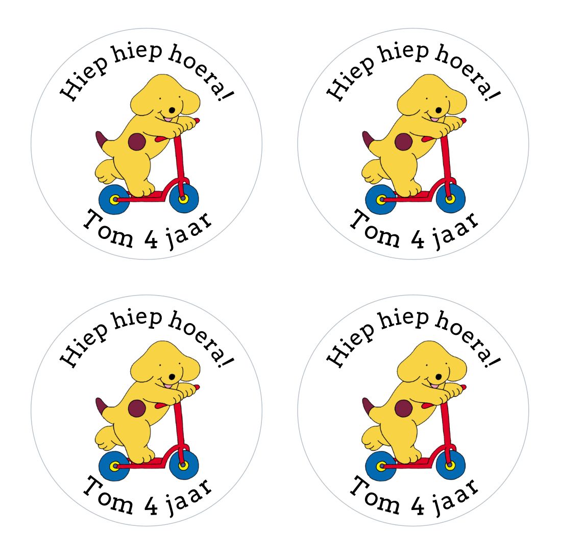cadeausticker,sticker,stickers,sticker verjaardag,stickersbestellen,stickerstraktatie,sluitstickers,dribbel stickers,kant en klaar traktatie